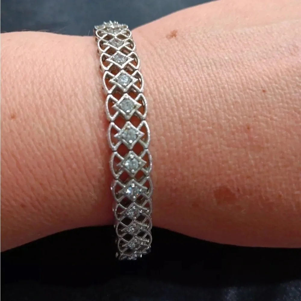 Tacori sterling silver Cubic Zirconia bracelet